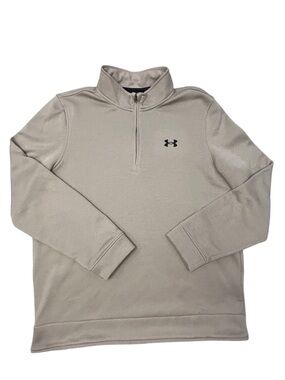 Under Armour Storm‎ Golf  Loose Fit Men’s 1/4 Zip Pullover L Coldgear Tan